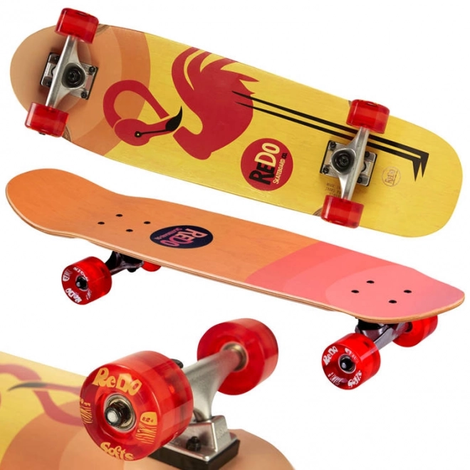 Wooden Skateboard ReDo Flaming