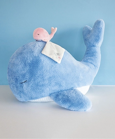 Plush Blue Whale Toy