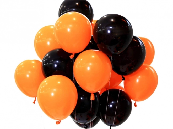 Halloween Balloons Set Black and Orange