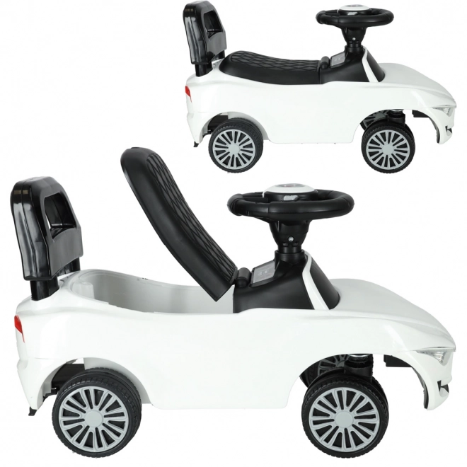 Ride-On Car with Sound and Lights White