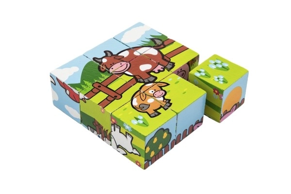 My First Animal Wooden Blocks Set