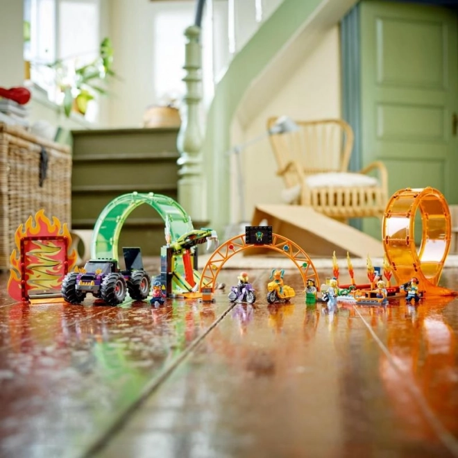 Monster truck and 7 minifigures for a big show