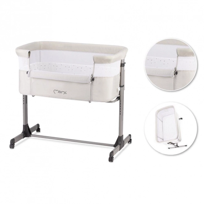 Baby Crib MoMi Revo Light Grey