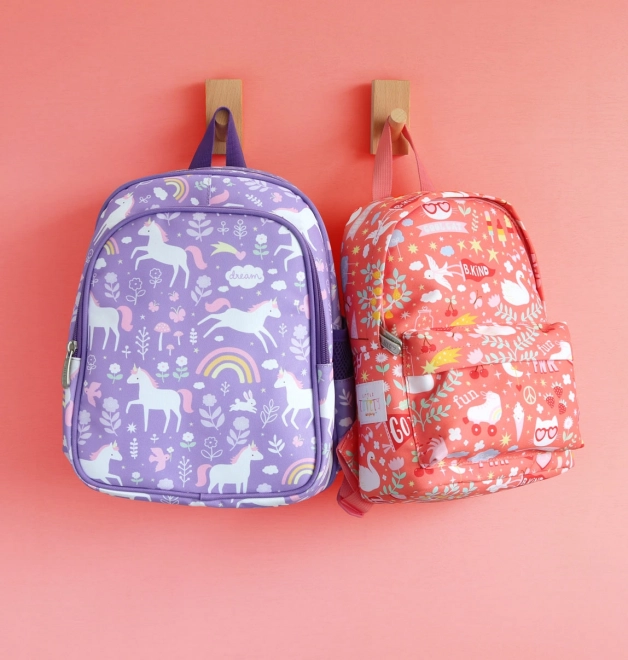 Lovely Preschool Backpack - Unicorns and Rainbows