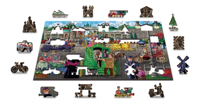 Wooden Puzzle of Berlin's Pariser Platz 2-in-1