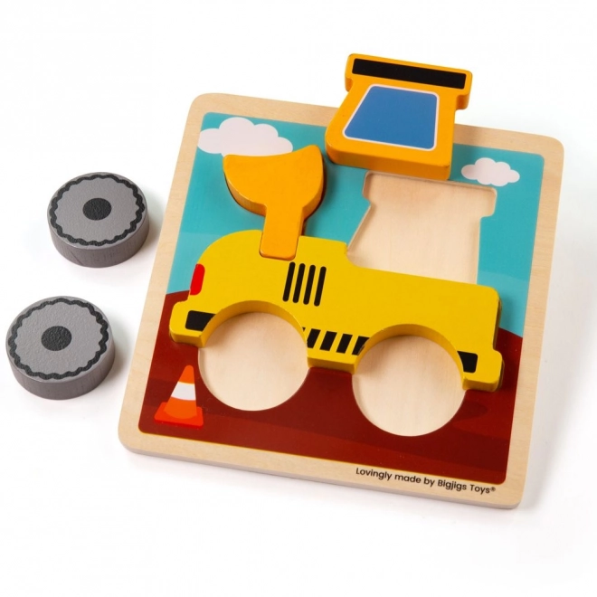 Bigjigs Toys Wooden Digger Puzzle