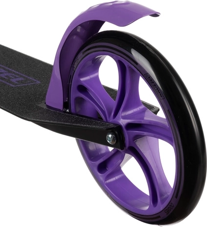 Folding city scooter for kids with large wheels (200 mm) – purple