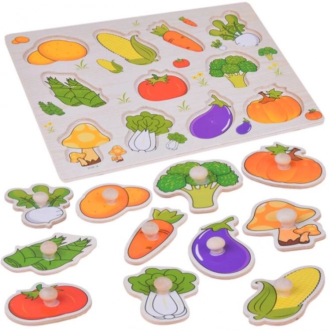 Educational Wooden Vegetable Puzzle