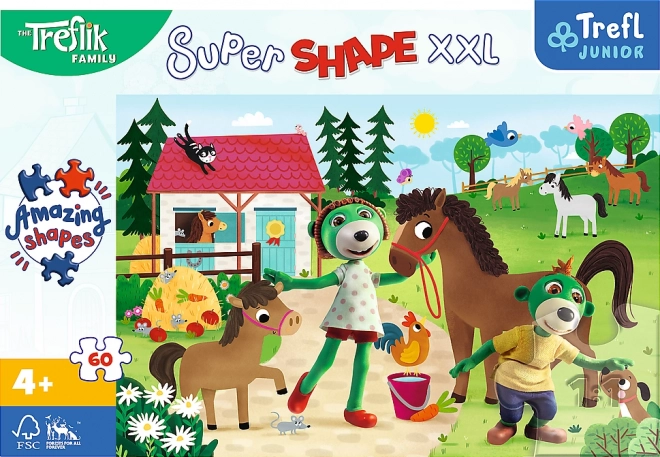 XXL Jigsaw Puzzle Treslici on the Horse Farm