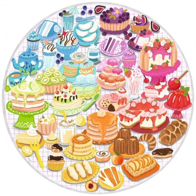 Circle of Colors Jigsaw Puzzle - Colorful Desserts 500 Pieces