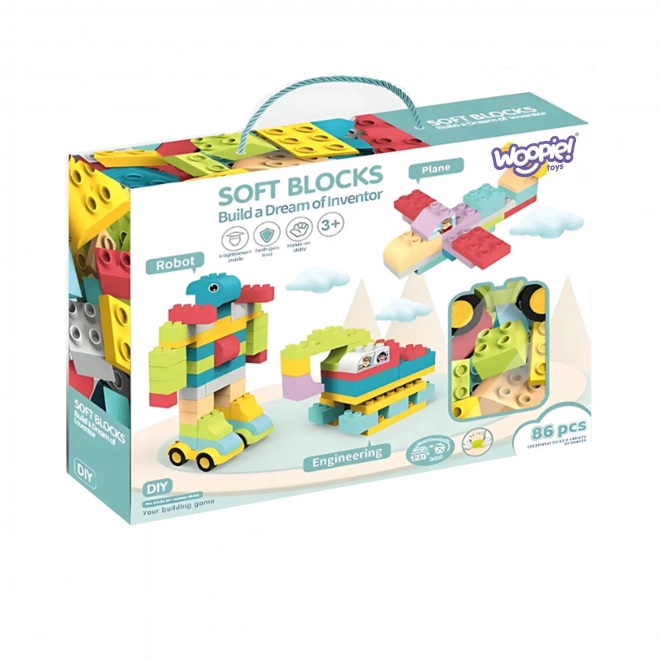 WOOPIE Building Blocks Large Construction Blocks for Kids 86 pcs