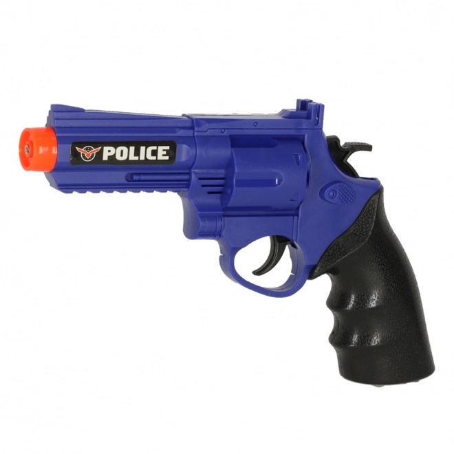Set di gioco poliziesco con pistola, carabina, maschera e manette