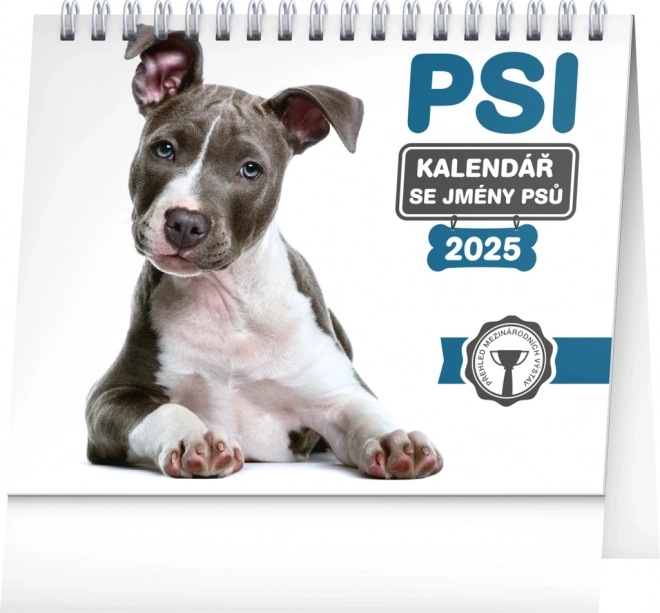 Dog-Themed Desk Calendar 2025