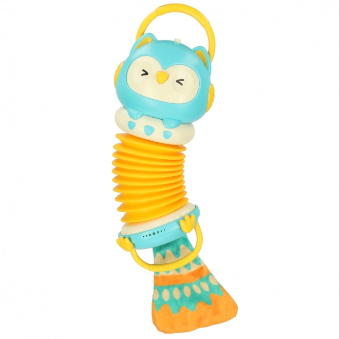 Sensory Owl Accordion Toy with LED Lights for Children