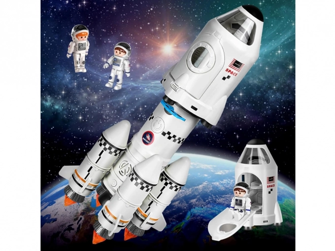 Space Station Rocket Shuttle Projector Set with Figures