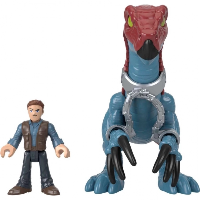 Jurassic World Imaginext Therizinosaurus and Owen Figure Set