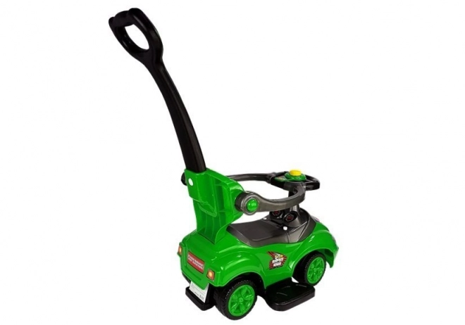 Mega Car 3-in-1 Ride-On with Pusher - Green