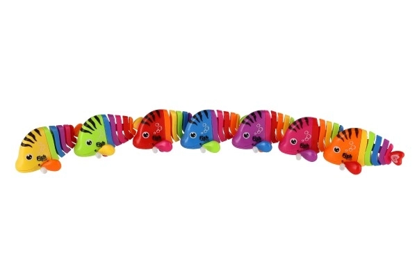 Colorful Wind-up Plastic Fish Toy