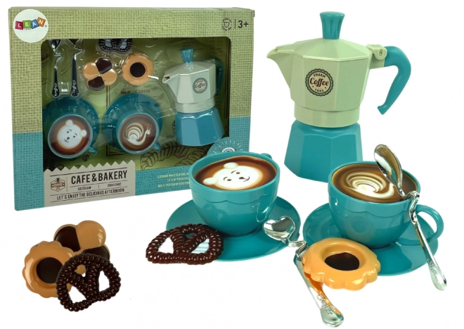 Coffee Shop Playset with Cookies Blue