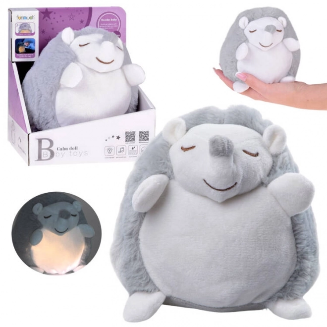 Plush Hedgehog Night Light Projector for Kids