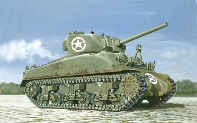 Plastic M4 Sherman Tank Model Kit