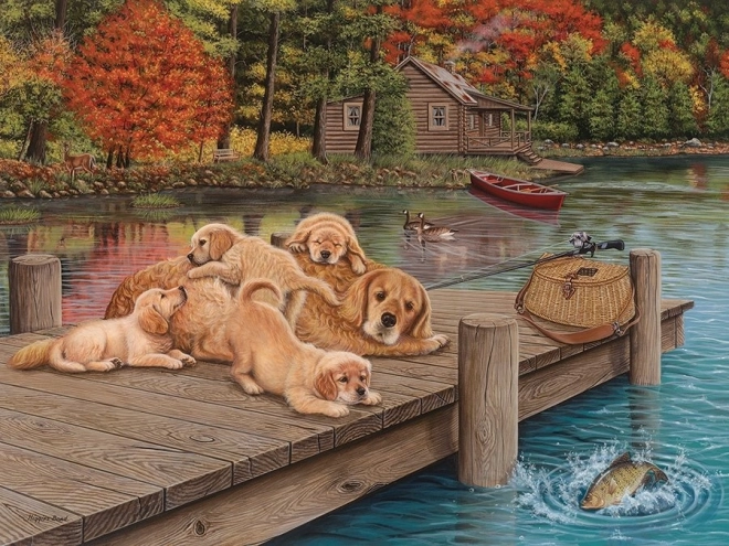 Lazy Day at the Dock XL Puzzle