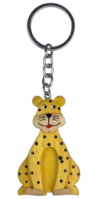 Wooden Leopard Keychain by 2Kids Toys