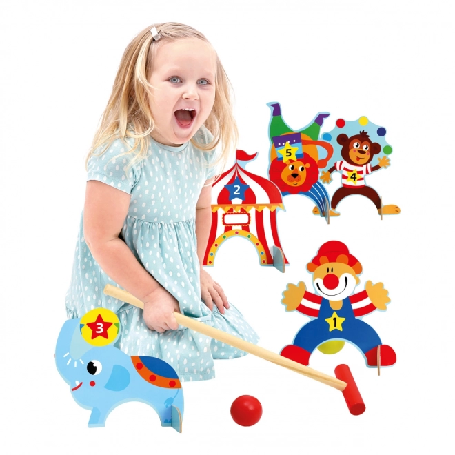 Bino Children's Circus Croquet Set