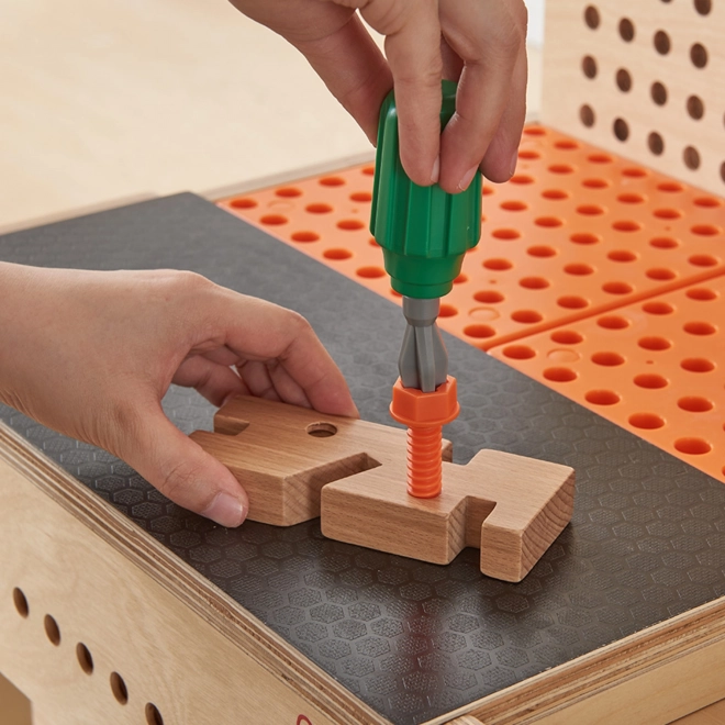 Wooden STEM Workshop Set with Tools and Accessories