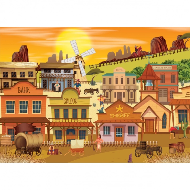 Brain Tree Puzzle Wild West Town 1000 Pieces