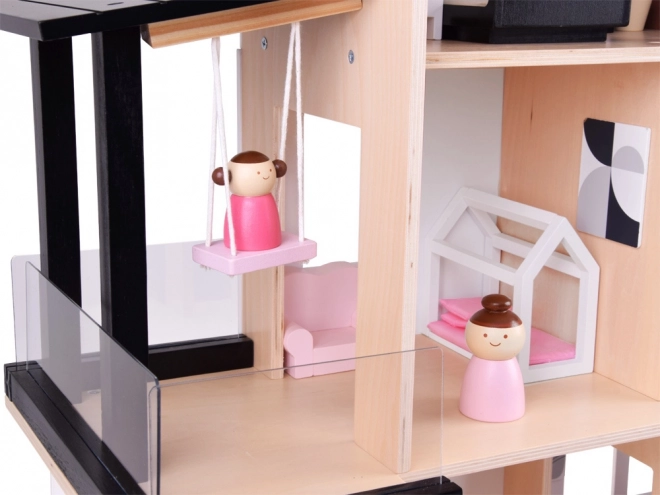 Modern Wooden Dollhouse in Loft Style