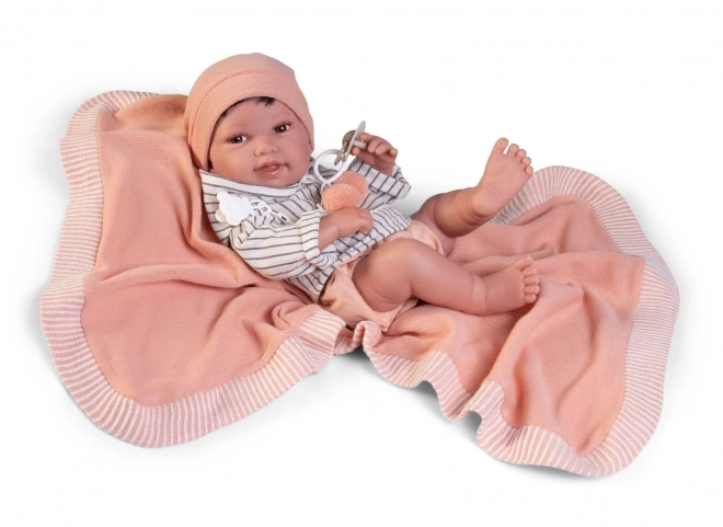 Realistic Baby Doll with Full Vinyl Body - 42 cm