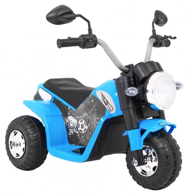 Mini ride-on bike with led lights blue