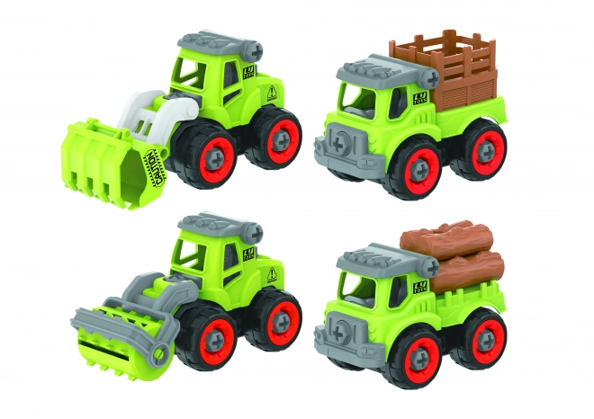 Agricultural Screw Assembly Toy Cars Set