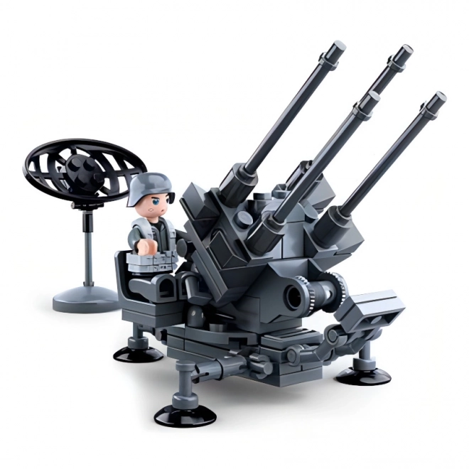 Sluban Army WW2 Anti-Aircraft Gun Model Kit