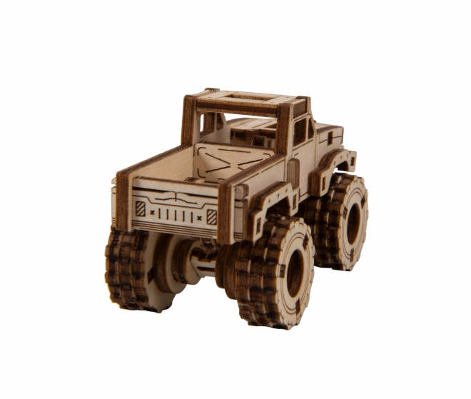 Wooden 3D Puzzle - Monster Truck Model