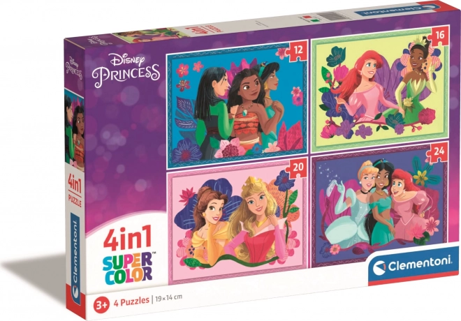 Princess Disney Puzzle Set 4-in-1