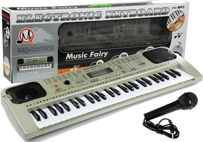 Children's Musical Keyboard with Microphone