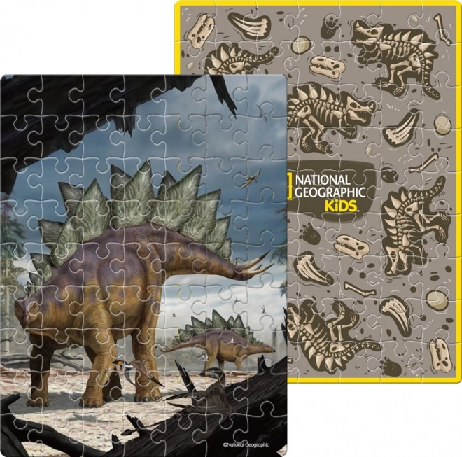 National Geographic Stegosaurus Double-Sided Puzzle Egg