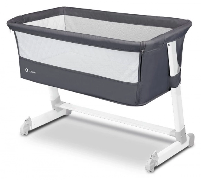 Lionelo Convertible Infant Crib Theo 3-in-1 Dark Grey