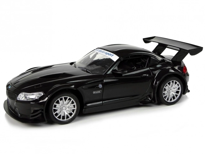 remote control black bmw z4 gt3 1:18 scale sport car with lights