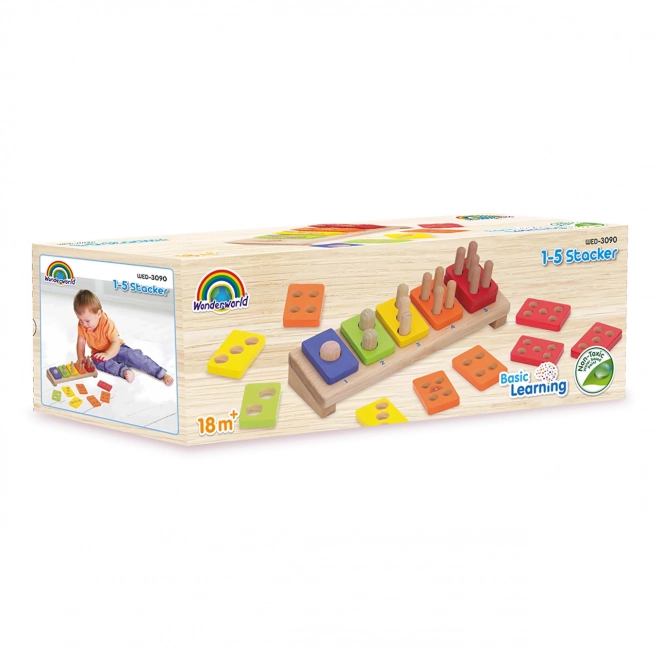 Wonderworld Wooden Puzzle Colorful Numbers