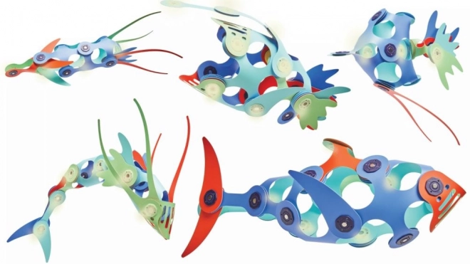 Clixo Ocean Creatures Magnetic Building Set