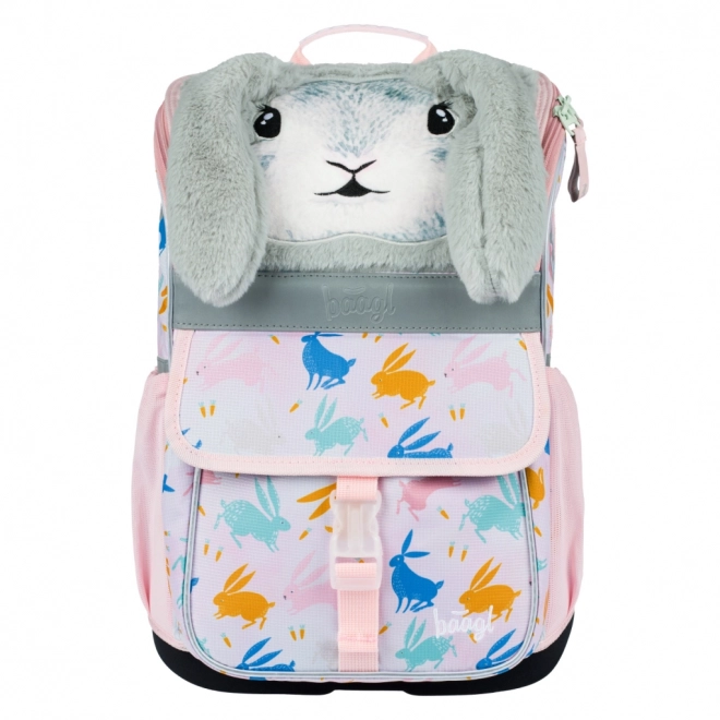 Baagl School Backpack Zippy Bunny