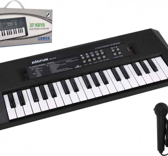 Elektroniczne klawisze BigFun z 37 klawiszami i mikrofonem