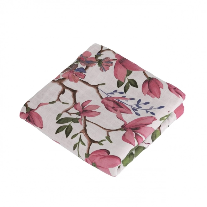 Tommy Lise Bamboo Muslin Blanket Magnolia Lovebirds