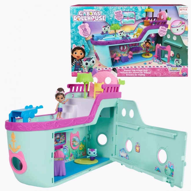 Gabi's Dollhouse Cruise Ship Playset