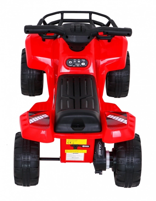 Children's Electric Quad Bike Red with MP3 USB and LED