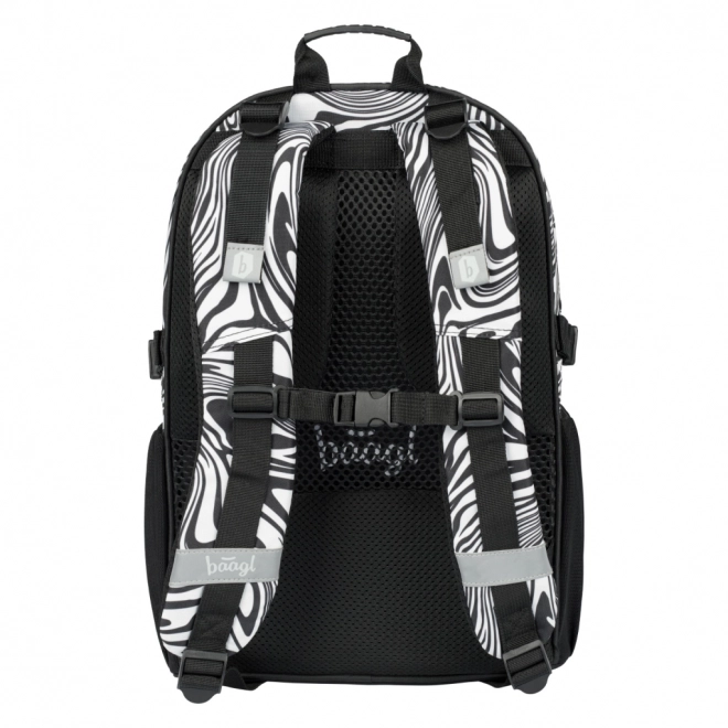 Baagl Core School Backpack Set with Pencil Case and Shoe Bag