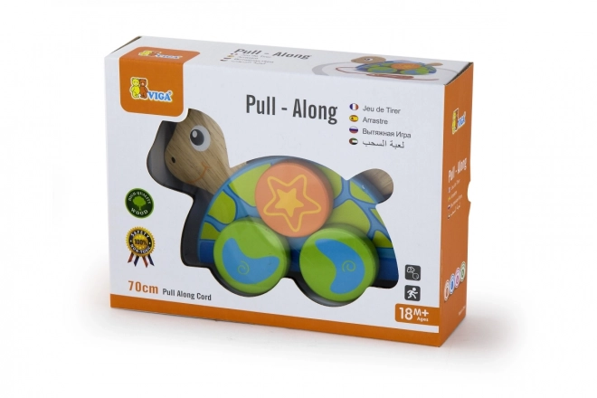 Wooden Pull Toy Turtle